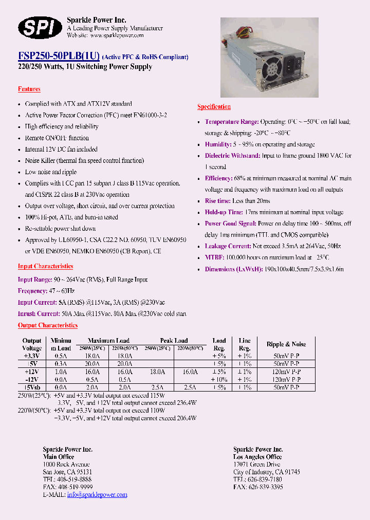 FSP250-50PLB1U_4832154.PDF Datasheet