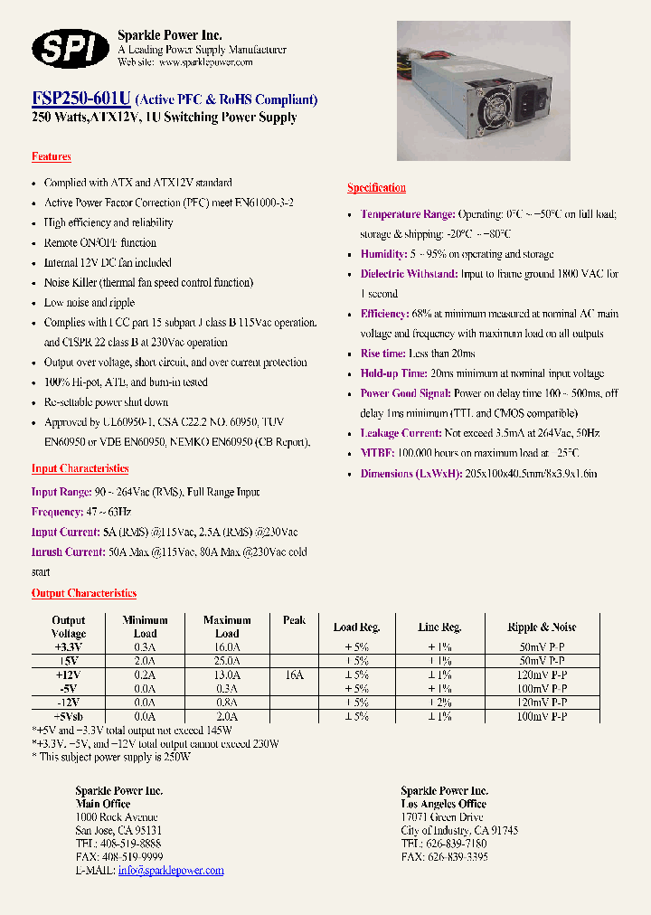 FSP250-601U_4399263.PDF Datasheet