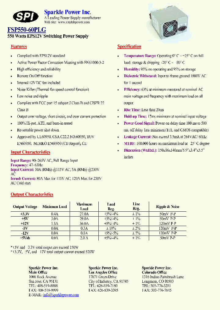 FSP550-60PLG_4362258.PDF Datasheet