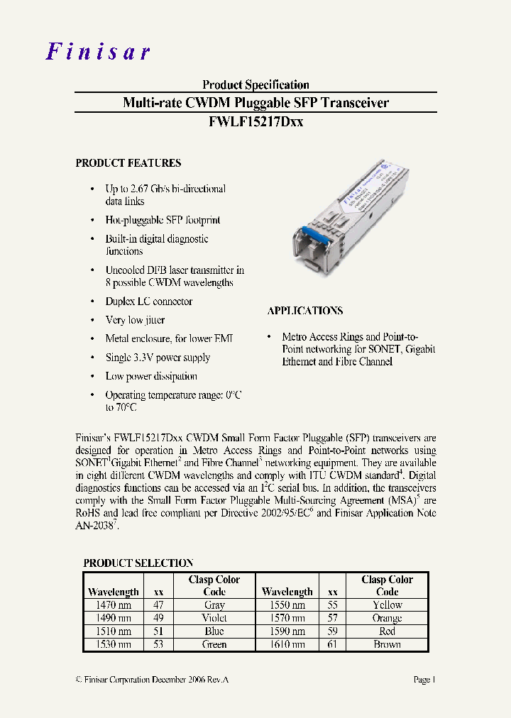 FWLF15217D47_4540055.PDF Datasheet