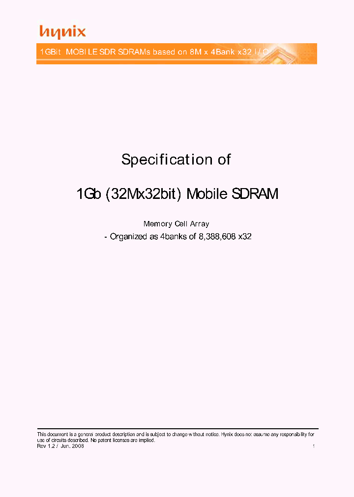 H55S1G32MFP-60_4597315.PDF Datasheet