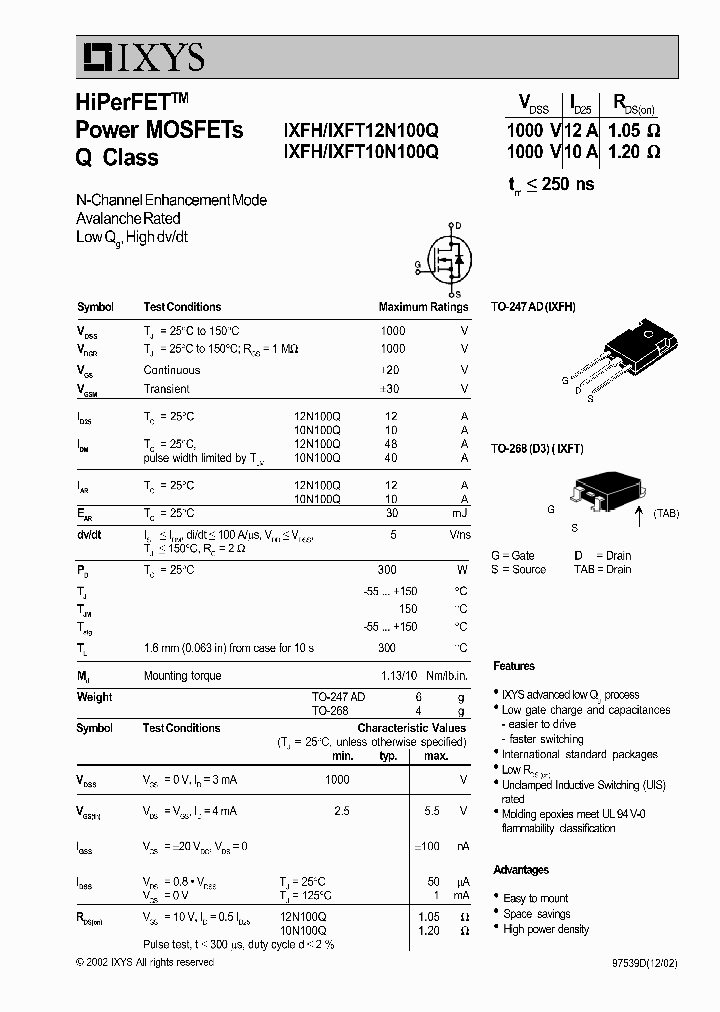 IXFT10N100Q_4870726.PDF Datasheet