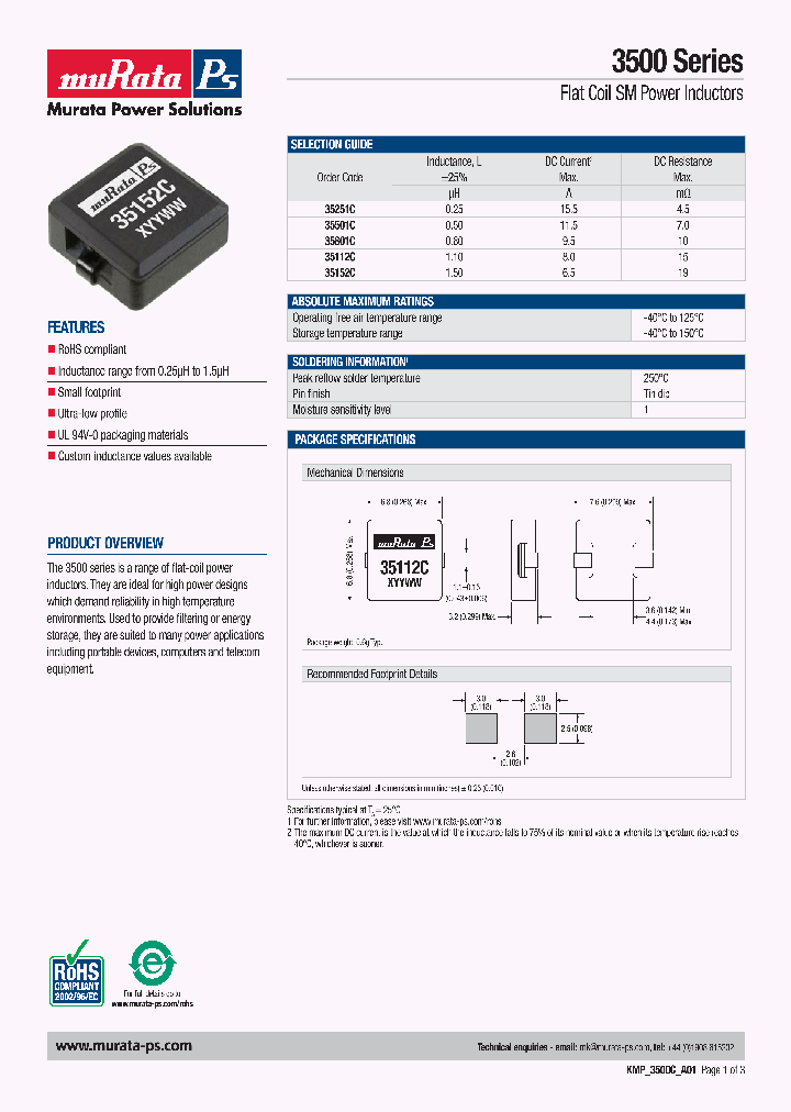 KMP3500_4792365.PDF Datasheet