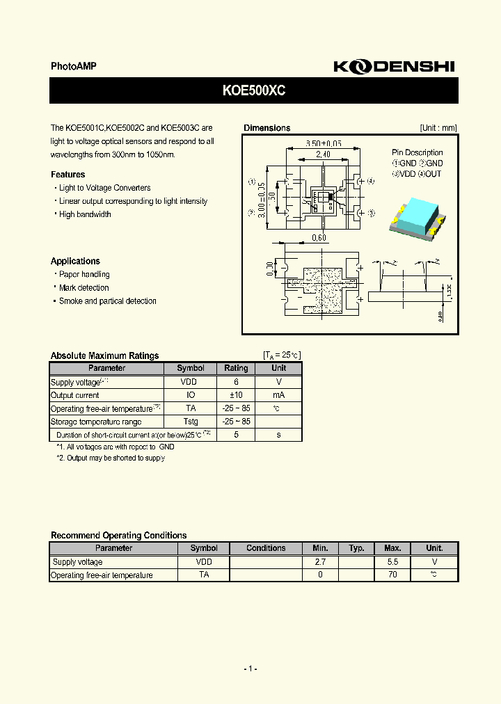 KOE500XC_4774971.PDF Datasheet