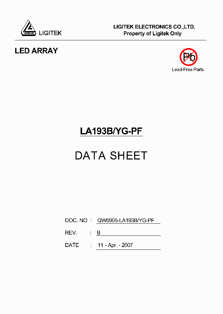 LA193B-YG-PF_4647091.PDF Datasheet