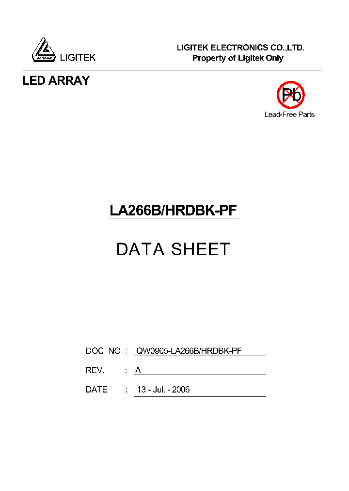 LA266B-HRDBK-PF_4586706.PDF Datasheet