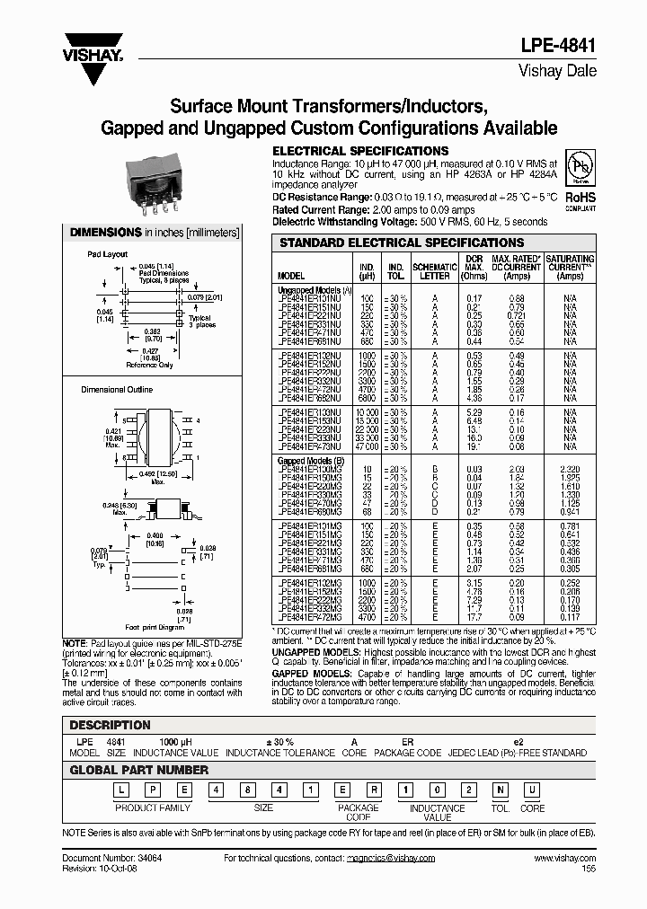 LPE4841ER100MG_4586237.PDF Datasheet