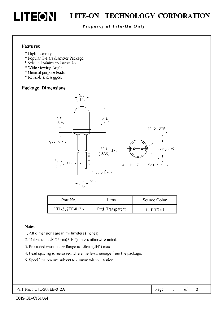 LTL-307EE-012A_4570198.PDF Datasheet