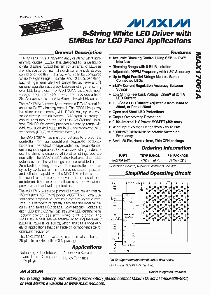 MAX17061A_4580249.PDF Datasheet