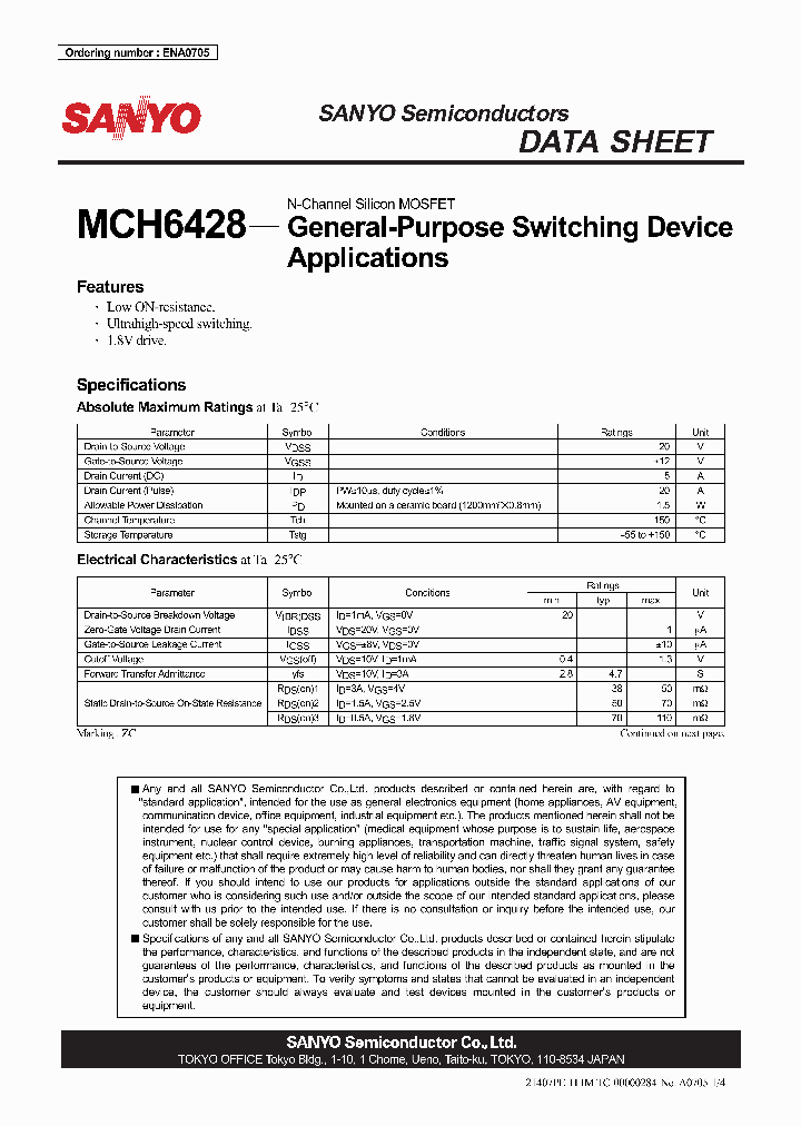 MCH6428_4789003.PDF Datasheet