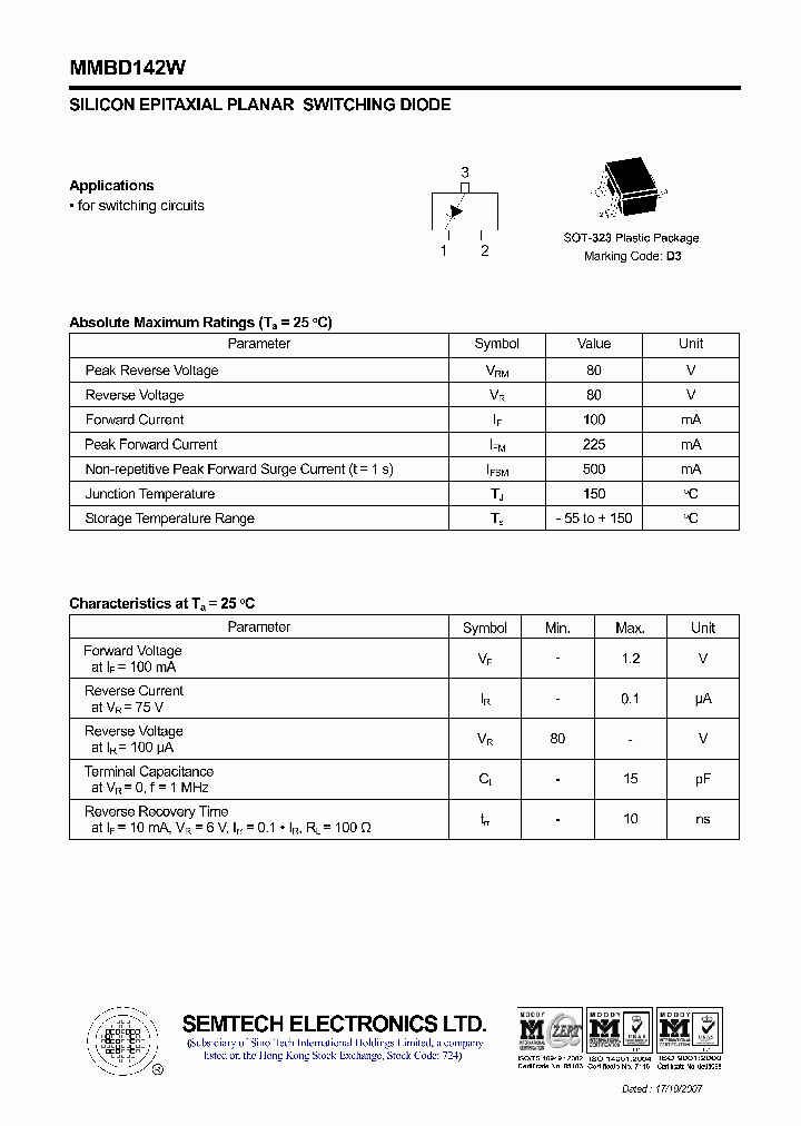 MMBD142W_4582270.PDF Datasheet