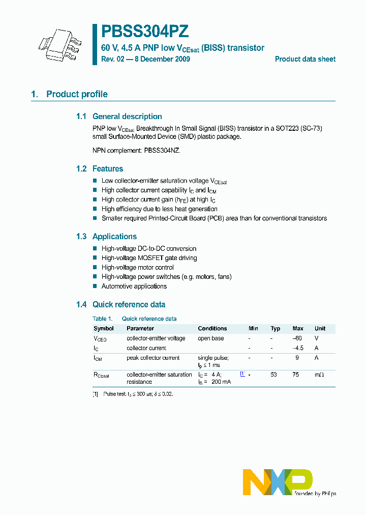 PBSS304PZ_4903149.PDF Datasheet