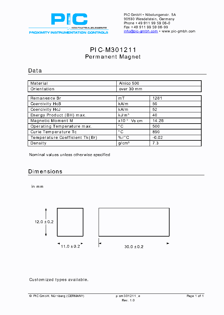 PIC-M301211_4763822.PDF Datasheet