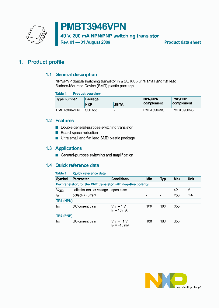 PMBT3946VPN_4587879.PDF Datasheet