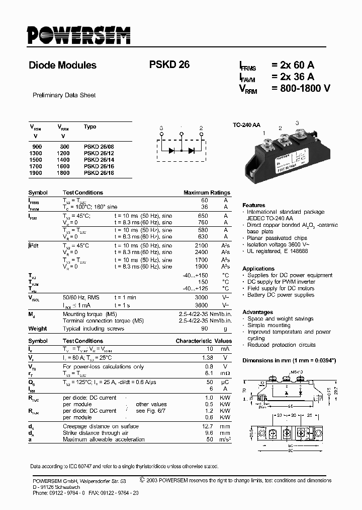 PSKD26_4616993.PDF Datasheet