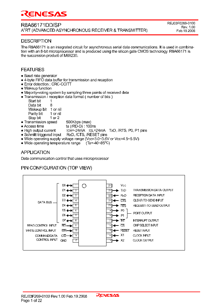 R8A66171DD_4491884.PDF Datasheet