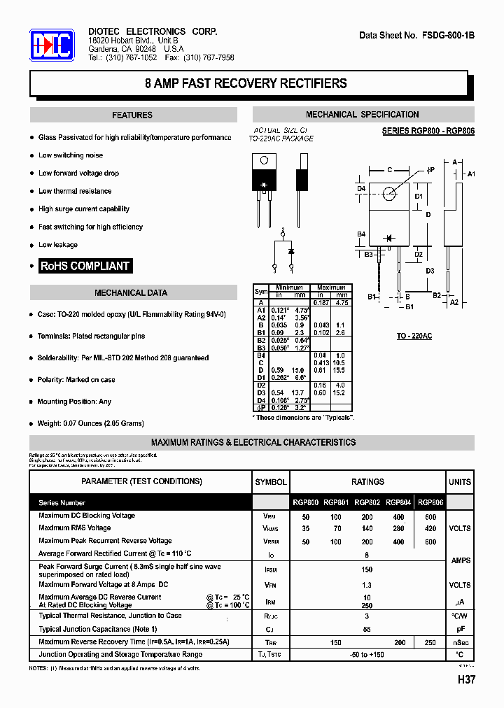 RGP800_4197587.PDF Datasheet