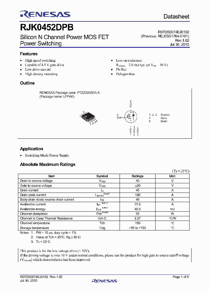 RJK0452DPB-00-J5_4866285.PDF Datasheet