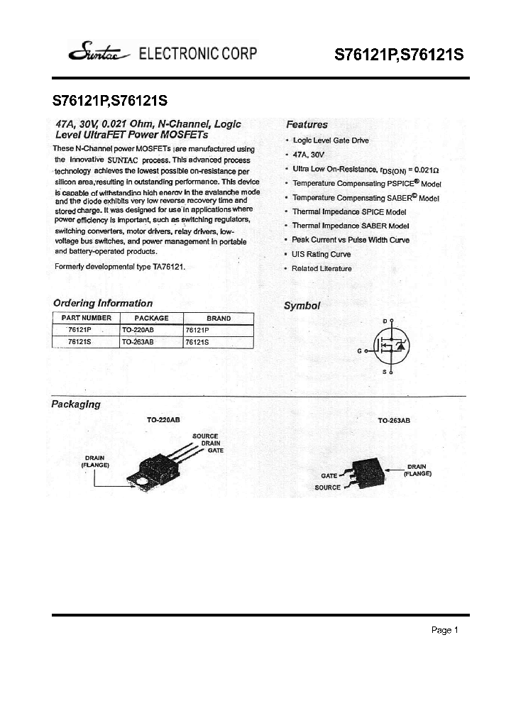 S76121P_4823272.PDF Datasheet