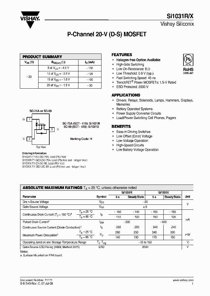 SI1031R-T1-E3_4347445.PDF Datasheet