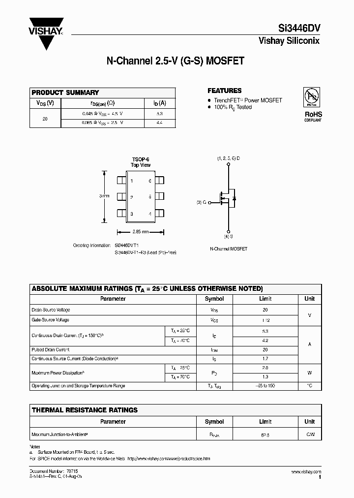 SI3446DV_4176778.PDF Datasheet