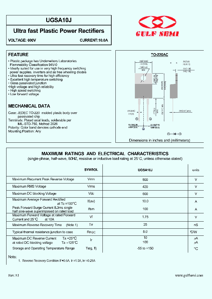 UGSA10J_4620258.PDF Datasheet