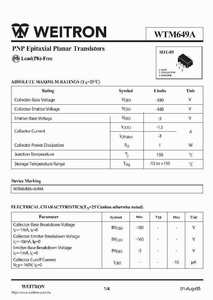 WTM649A_4770148.PDF Datasheet