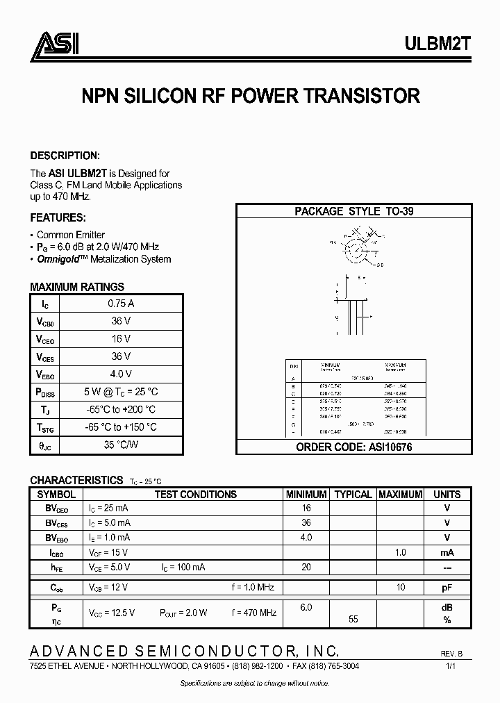 ULBM2T_1006814.PDF Datasheet