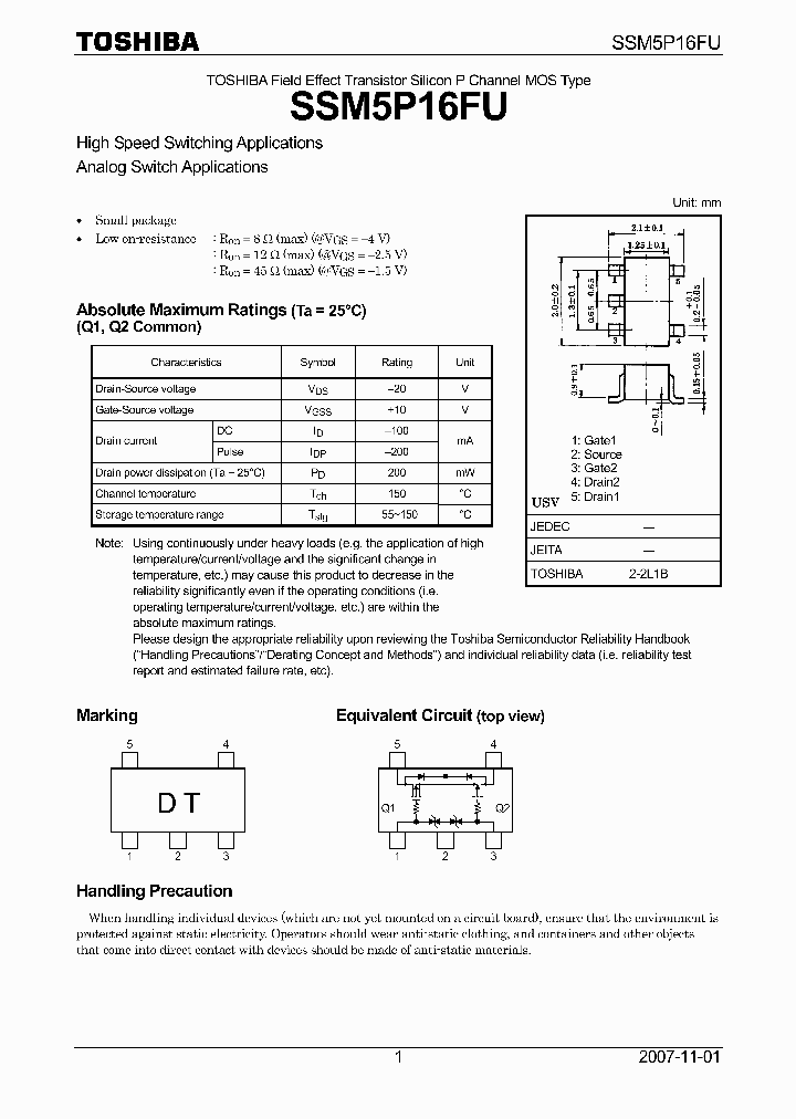 SSM5P16FU_4985918.PDF Datasheet