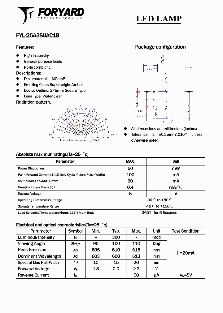 FYL-25A3SUAC1B_5036532.PDF Datasheet