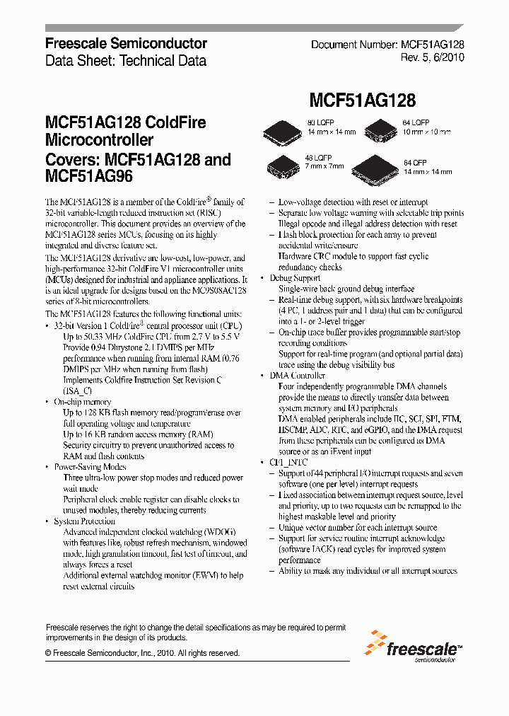 MCF51AG96VLH_5058374.PDF Datasheet