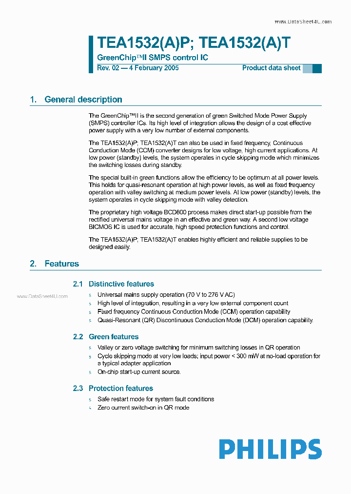 TEA1532AP_39247.PDF Datasheet