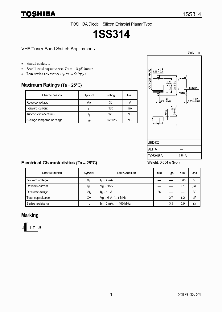 1SS314_64028.PDF Datasheet