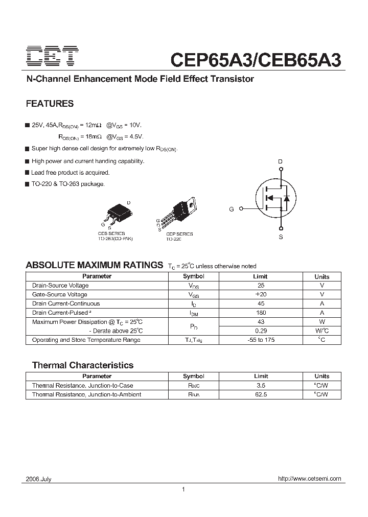 CEP65A3_91453.PDF Datasheet