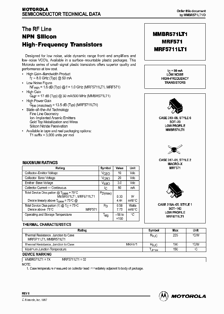 MRF571_133299.PDF Datasheet