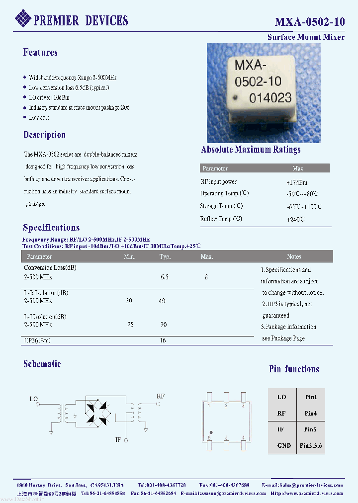 MXA-0502-10_154473.PDF Datasheet