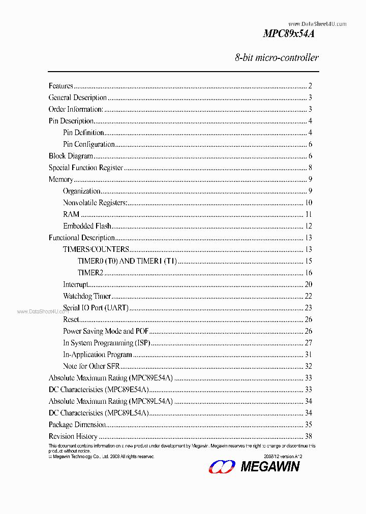 MPC89E54A_173812.PDF Datasheet