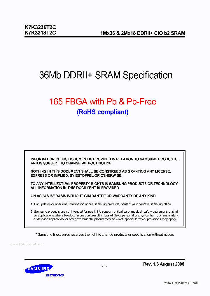 K7K3236T2C_180599.PDF Datasheet