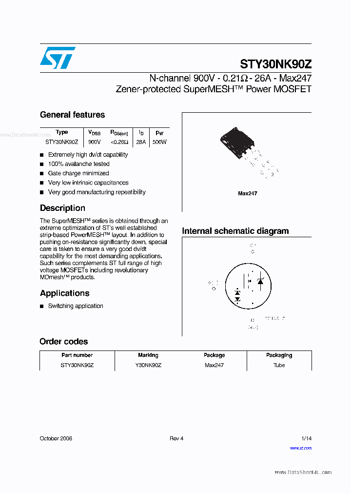 STY30NK90Z_185727.PDF Datasheet