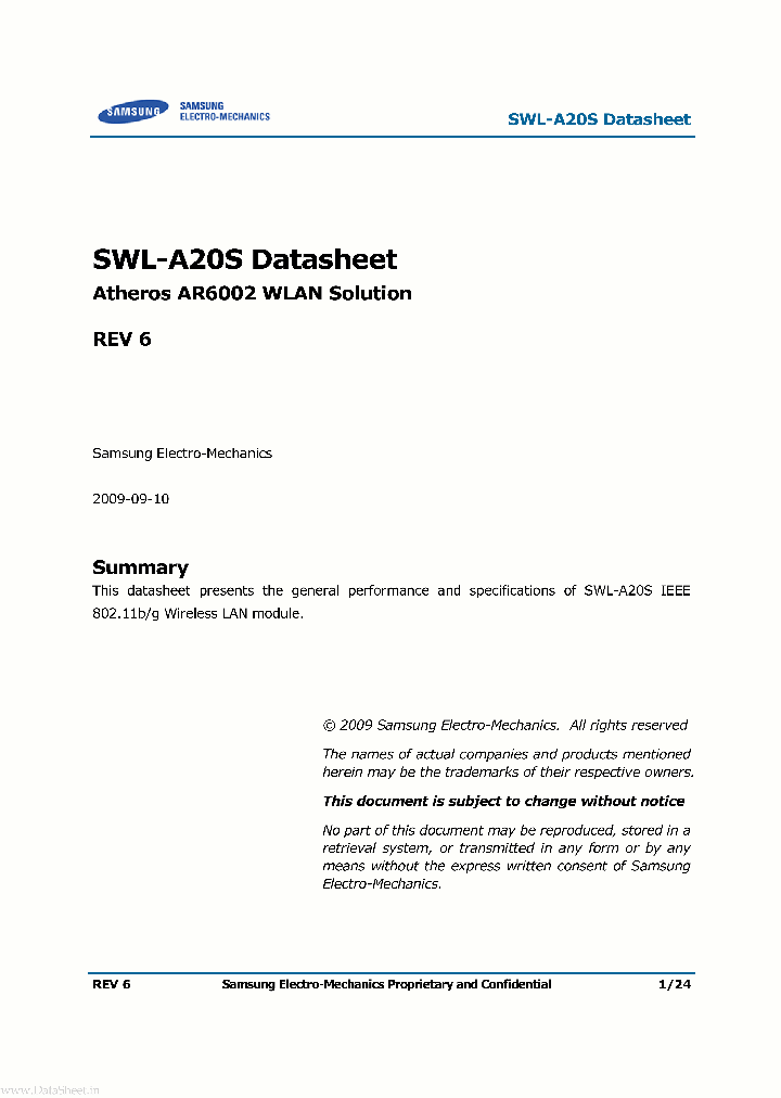 SWL-A20S_235668.PDF Datasheet