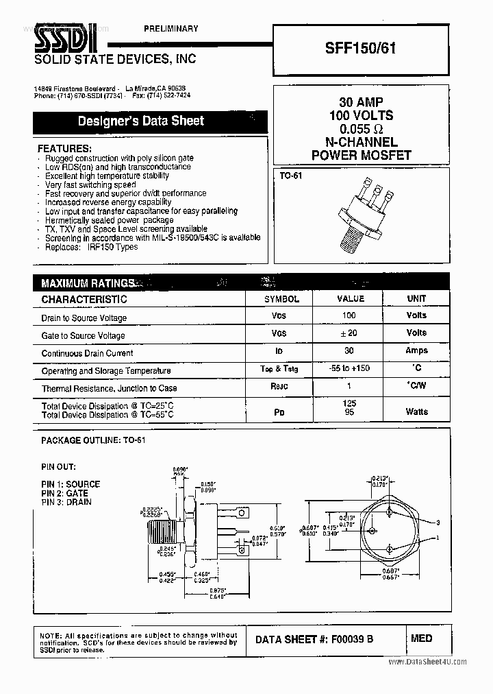 SFF15061_258972.PDF Datasheet