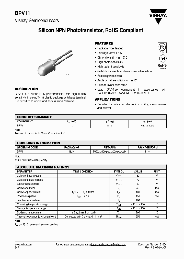 BPV11_361888.PDF Datasheet