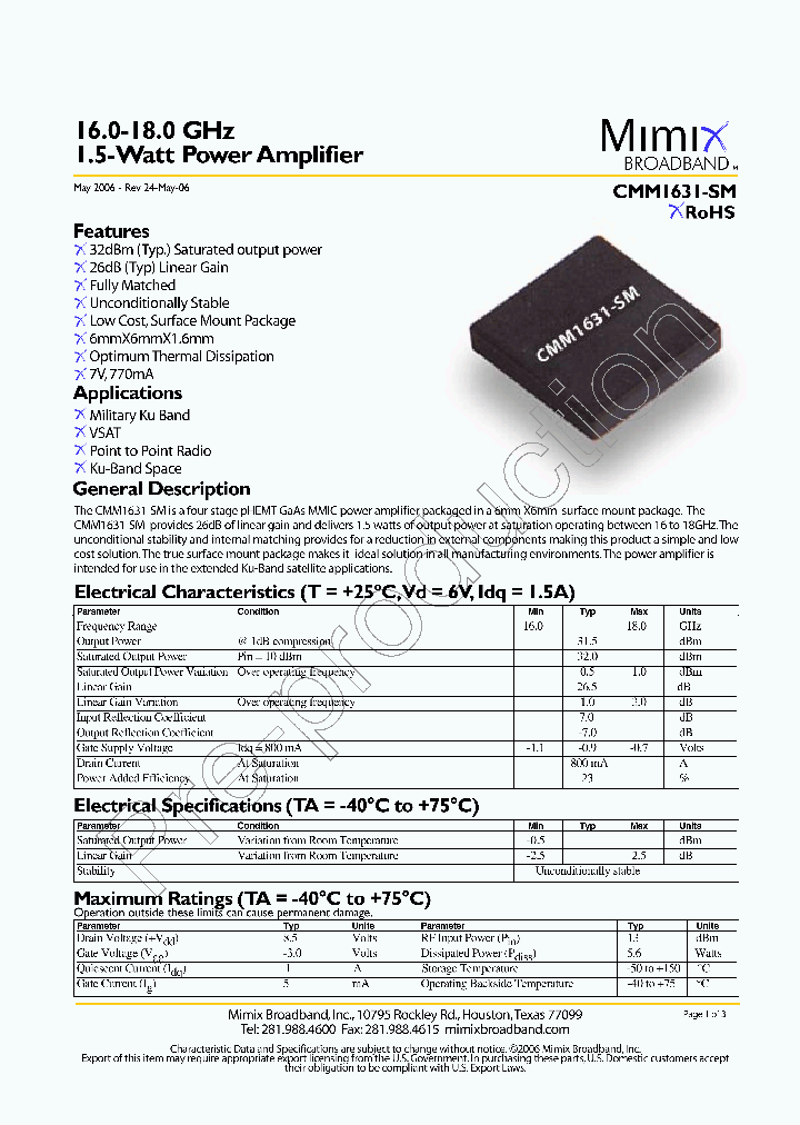 CMM1631-SM_390120.PDF Datasheet