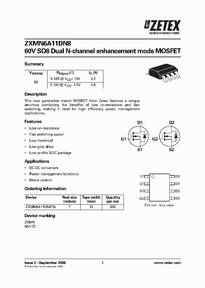 ZXMN6A11DN8_805604.PDF Datasheet