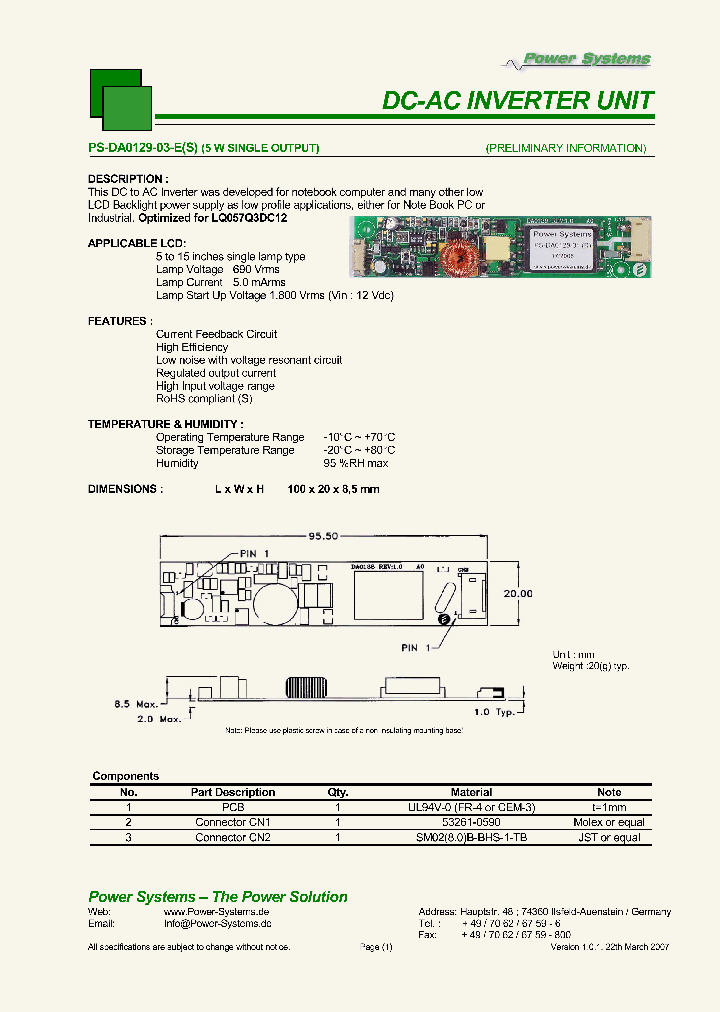 PS-DA0129-03-ES_843434.PDF Datasheet