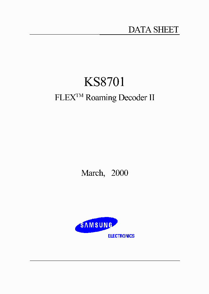 KS8701_901092.PDF Datasheet