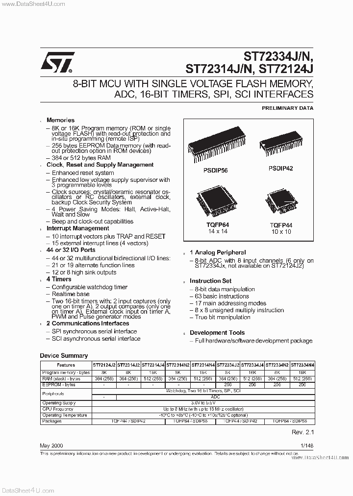 ST72314J_575649.PDF Datasheet