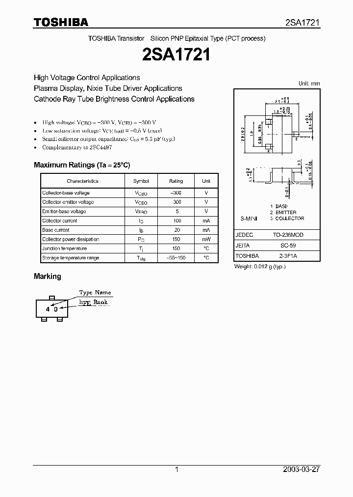 2SA1721_953136.PDF Datasheet