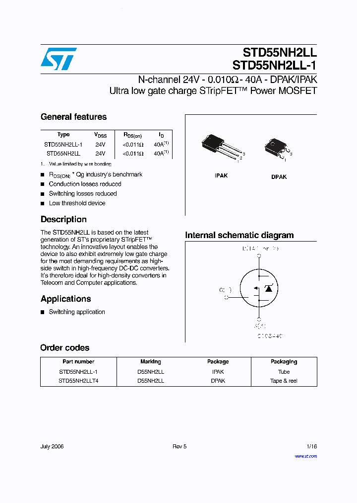STD55NH2LL_775052.PDF Datasheet