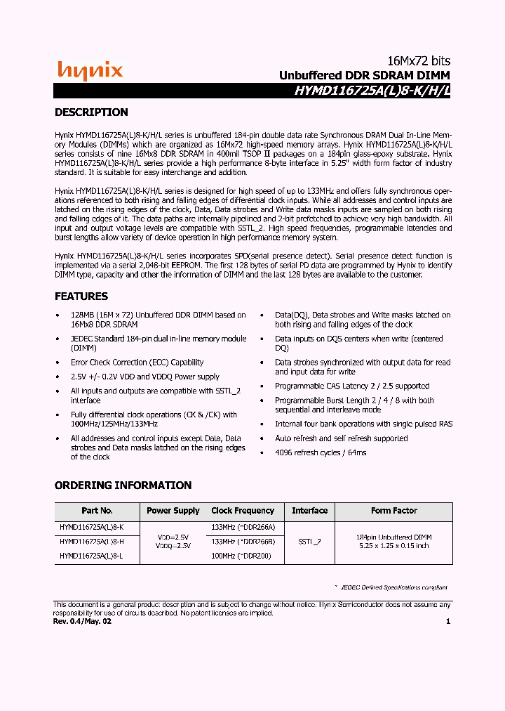 HYMD116725AL8-K_686447.PDF Datasheet